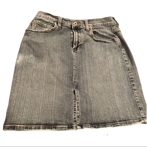 Z Cavaricci Vintage Blue Jean Mini Skirt Size 10 - Picture 1 of 9